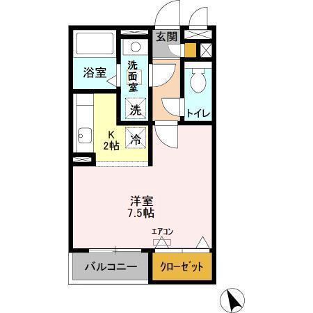 アプローズ馬橋（202） 間取り図画像