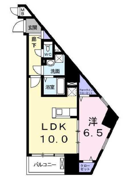 アルボル　リオ　Ⅱ（401） 間取り図画像