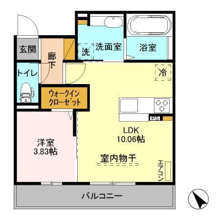 クレール白井（302） 間取り図画像