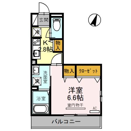 バレンティア（301） 間取り図画像
