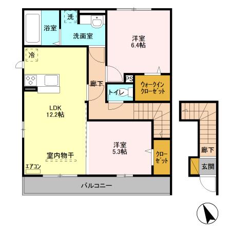 未来樹(ゆめのき)　壱号棟（壱201） 間取り図画像