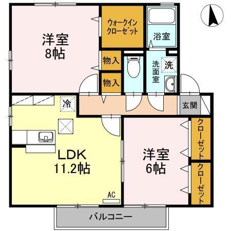 サンフラワー　Ｍ･Ｔ（203） 間取り図画像