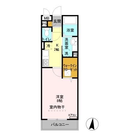 ヴィルクレール　Ⅱ（107） 間取り図画像