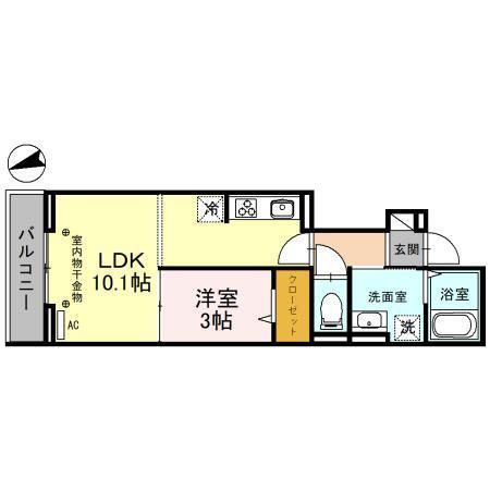 D-RESIDENCE仙波町（203） 間取り図画像