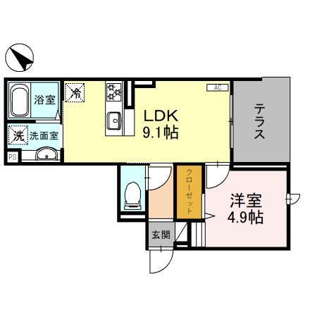 D-RESIDENCE東田町（306） 間取り図画像