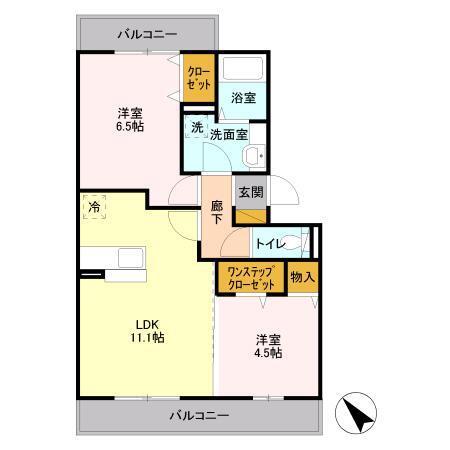 ロイヤルコートC（207） 間取り図画像