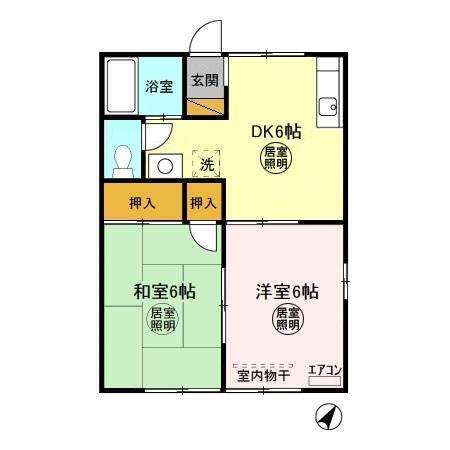 アゼリア　Ｂ（101） 間取り図画像
