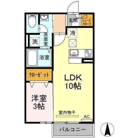 グランツ松島Ｃ（103） 間取り図画像
