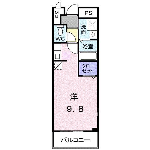 パークサイド今里（401） 間取り図画像