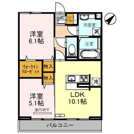グランベール（203） 間取り図画像