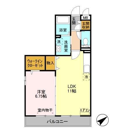 シトラスコート（205） 間取り図画像