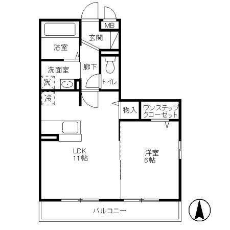 サンシャイン　Ⅱ（301） 間取り図画像