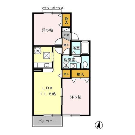 ジュネスユウ（102） 間取り図画像