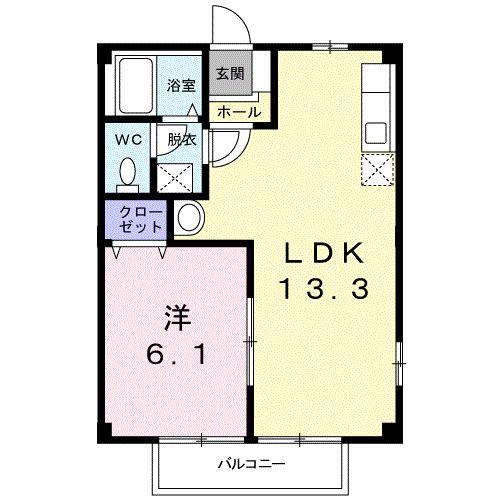 ヴィレッヂＭ（101） 間取り図画像