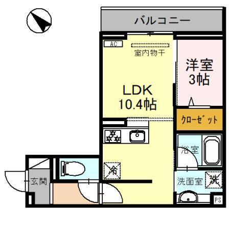 D-Sereno東田町（302） 間取り図画像