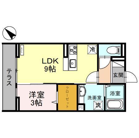 D-RESIDENCE東田町（303） 間取り図画像