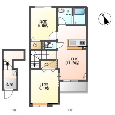 オーヴィラージュ 間取り図画像