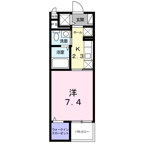 ソレイユ・ルヴァンⅡ（202） 間取り図画像