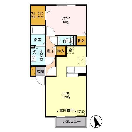 クレストパーク　Ｅ（102） 間取り図画像