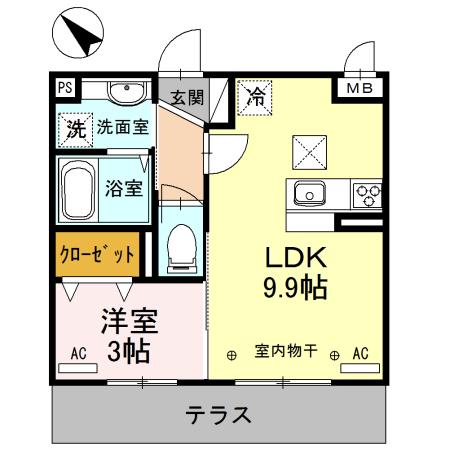 フェリーチェ上福岡（103） 間取り図画像