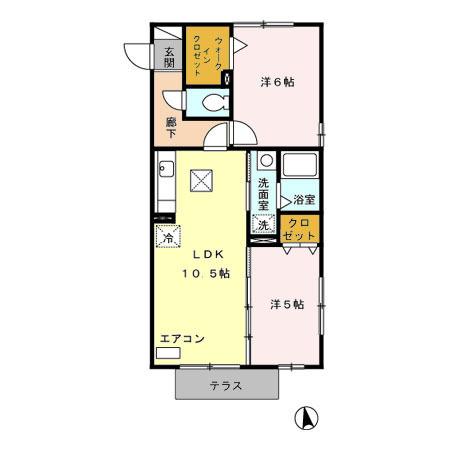 グランシエル（101） 間取り図画像