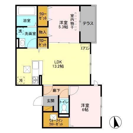 カサミエント（102） 間取り図画像