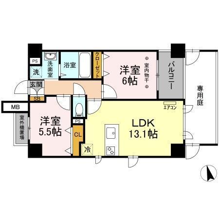 サンピタリア東船橋（105） 間取り図画像