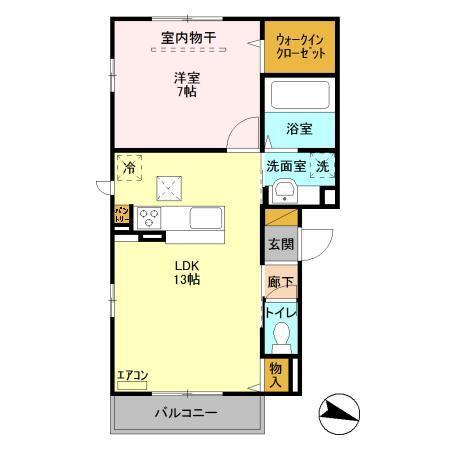 プリマベーラB（101） 間取り図画像