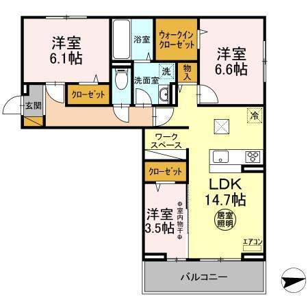 ａｒｇｅｎｔｏ（101） 間取り図画像