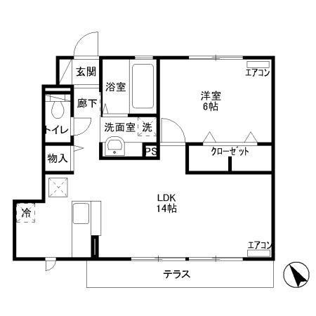 エスポワールＣ（101） 間取り図画像