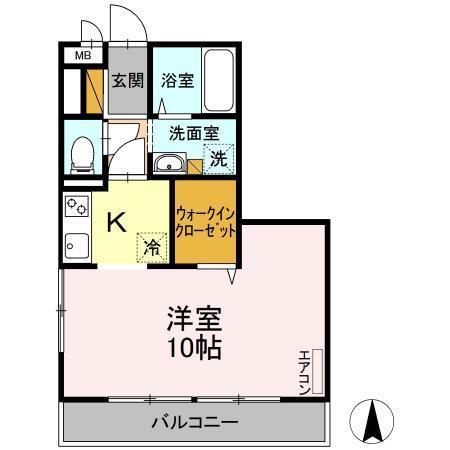 アルファタウン天王台（A205） 間取り図画像