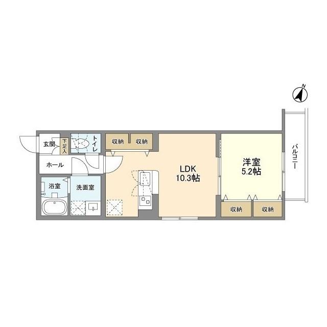 ウェルスクエア幡ヶ谷（101） 間取り図画像