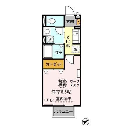 トレジャー（102） 間取り図画像