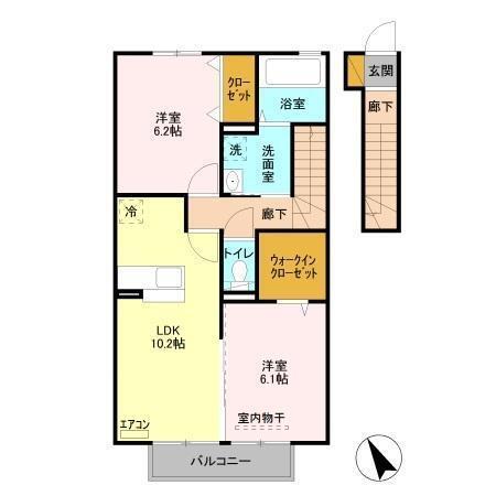 ブリランテ　A（202） 間取り図画像