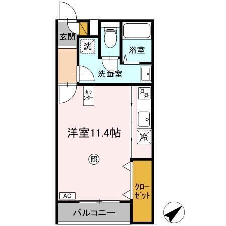 クレール・シャンブル（204） 間取り図画像