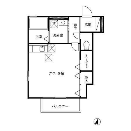 ピースサル（101） 間取り図画像
