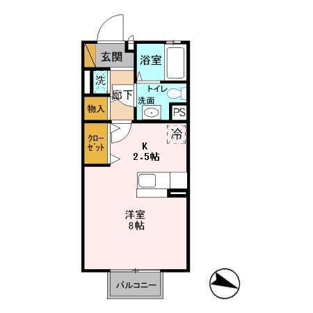 プレジール　Ⅱ（207） 間取り図画像