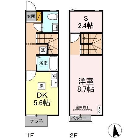 グレイス浜野　Ａ（102） 間取り図画像