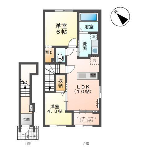 スプリングチェリーⅤ 間取り図画像