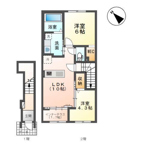 スプリングチェリーⅤ 間取り図画像