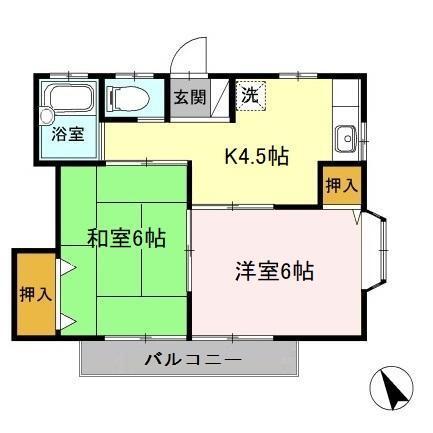 スウィート館（201） 間取り図画像