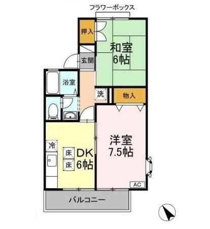 ストークコートＮ（101） 間取り図画像