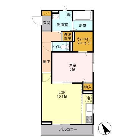 エスペランサＡ（301） 間取り図画像
