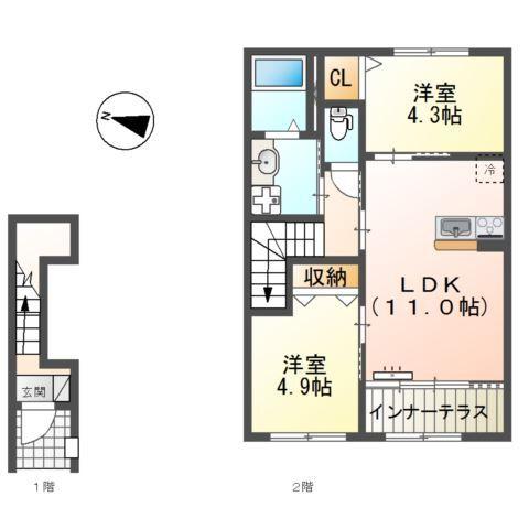 ブラン　メゾンⅢ 間取り図画像