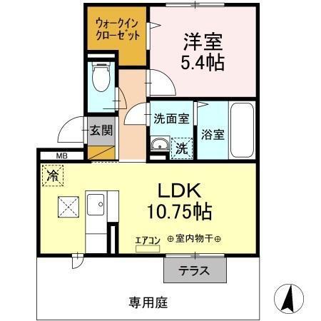 PARK　HILLS　MIYAKO　Ａ（103） 間取り図画像