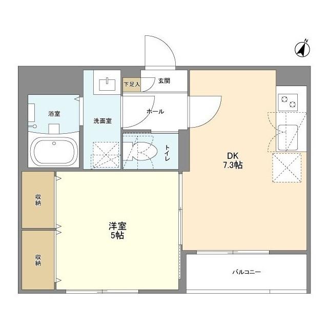 ウェルスクエア幡ヶ谷（203） 間取り図画像