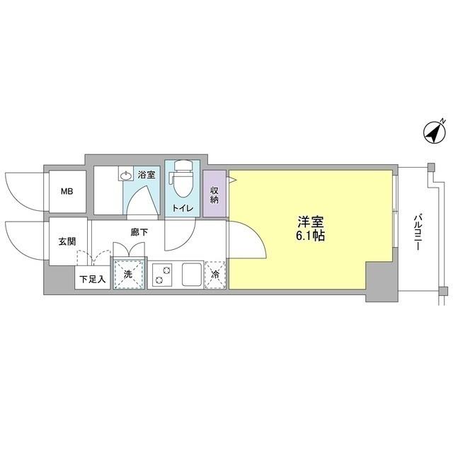ジェイフラッツ初台（308） 間取り図画像