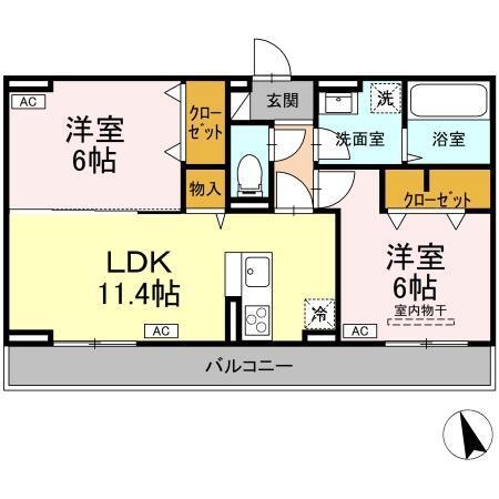 カサヴェール（302） 間取り図画像