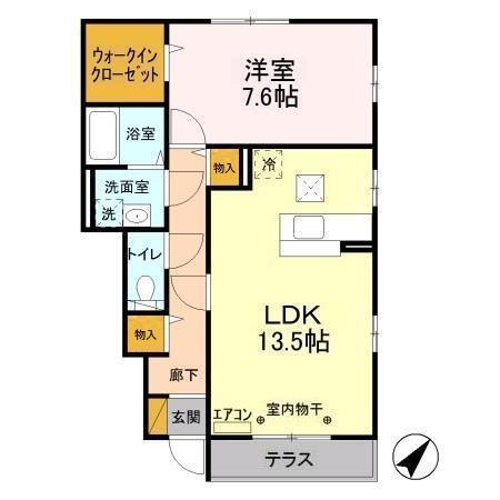 クリアシーズンズ　Ｃ（105） 間取り図画像