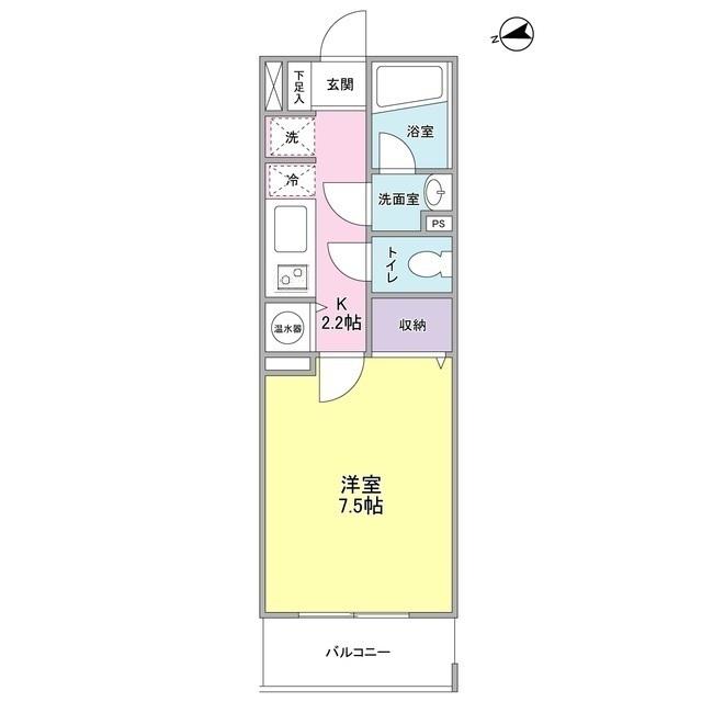 ベルク城山弐番館（104） 間取り図画像